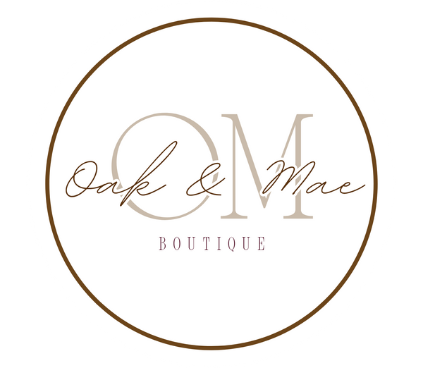 circular logo with beige background